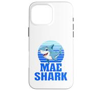 Custodia per iPhone 16 Pro Max Mae Shark Family Reunion Squad Nome Cognome
