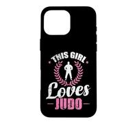 Custodia per iPhone 16 Pro Max Maestria sul tappeto Questa ragazza ama il judo