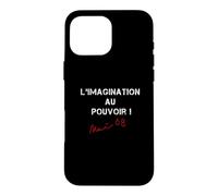 Custodia per iPhone 16 Pro Max Maggio 1968 Slogan di protesta francese Rivoluzionaria Parigi