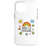 Custodia per iPhone 16 Pro Max Maglia Divertente ODIO LE PERSONE vi voglio bene… da lontano