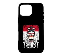 Custodia per iPhone 16 Pro Max Maglietta grafica ispirata all'Egitto per uno stile quotidiano