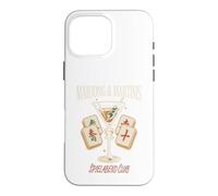 Custodia per iPhone 16 Pro Max Mahjong & Martinis Serata tra Amiche Stile Retrò