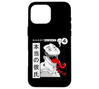 Custodia per iPhone 16 Pro Max Manga Horror Anime Style Design Giapponese Edgy Ghostly Demon
