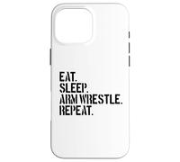 Custodia per iPhone 16 Pro Max Mangiare Dormire Braccio Wrestle Ripeti Braccio Wrestling