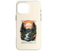 Custodia per iPhone 16 Pro Max Manitou Springs, Colorado, USA, design retrò scenico montano