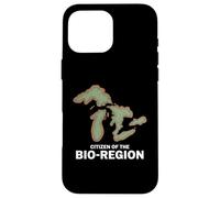 Custodia per iPhone 16 Pro Max Mappa - Cittadino dei laghi della Bio-Regione