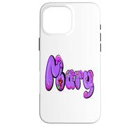 Custodia per iPhone 16 Pro Max Mary - ragazze e donne Nome personalizzato personalizzato