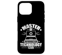 Custodia per iPhone 16 Pro Max Master in Information Technology Gestione dell'informazione