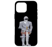 Custodia per iPhone 16 Pro Max Medievale Rinascimento Cavaliere Crociato Templare Guerriero Santo