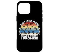 Custodia per iPhone 16 Pro Max Megalodon Fossil Teeth Just One More Shark Tooth Geologist