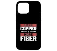 Custodia per iPhone 16 Pro Max Meno rame Più Tecnici di fibra ottica Tec Fiber Optic