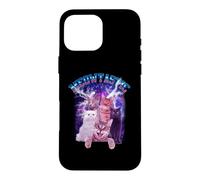 Custodia per iPhone 16 Pro Max Meowtastic Meow Cat Fantastic 80s Funny Kitten Cats Lover