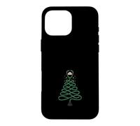 Custodia per iPhone 16 Pro Max Merry Christmas - Stetoscopio con albero per infermiere