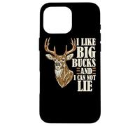 Custodia per iPhone 16 Pro Max Mi piacciono i Big Bucks e non posso mentire Buck Caccia