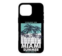 Custodia per iPhone 16 Pro Max Miami Beach, I Love Miami, Cool Miami Summer Graphic Design