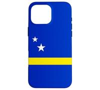 Custodia per iPhone 16 Pro Max Minimal Curacao Flag Inspired Stars and Stripe Art