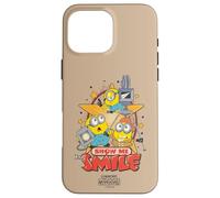 Custodia per iPhone 16 Pro Max Minions & Monsters Show Me That Smile