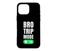 Custodia per iPhone 16 Pro Max Modalità Bro Trip su divertente scherzo sulle vacanze Bros