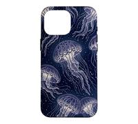 Custodia per iPhone 16 Pro Max Modello estetico delle meduse del mare profondo