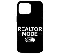 Custodia per iPhone 16 Pro Max Modo agente immobiliare sull'agente immobiliare divertente agente immobili