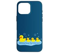 Custodia per iPhone 16 Pro Max Mommy You're My Lucky Duck Cute Rubber Ducky