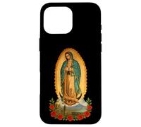 Custodia per iPhone 16 Pro Max Monumenti iconici di Guadalupe, Popocatépetl e Città del Messico