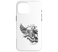 Custodia per iPhone 16 Pro Max Morire con onore Warrior Angel Wings Skull