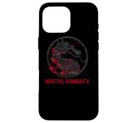 Custodia per iPhone 16 Pro Max Mortal Kombat X Bloody Seal