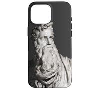 Custodia per iPhone 16 Pro Max Mosè Michelangelo Statua Rinascimentale Profeta Torah Bibbia
