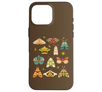 Custodia per iPhone 16 Pro Max Moths Stars Whimsigoth Cottagecore Grunge Butterfly Graphic