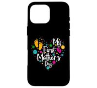 Custodia per iPhone 16 Pro Max My First Mothers Day For New Mom Women First Mother's Day