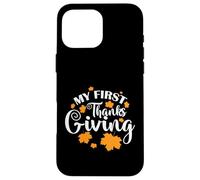 Custodia per iPhone 16 Pro Max My First Thank Giving USA America Holiday