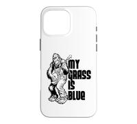 Custodia per iPhone 16 Pro Max My Grass Is Blue Sasquatch Bigfoot Musician Retro Bluegrass