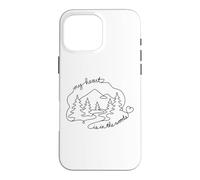Custodia per iPhone 16 Pro Max My Heart Is In The Woods Forest Nature Enthusiast