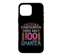 Custodia per iPhone 16 Pro Max My Kindergarten Kids Are 100 Days Smarter Back To School