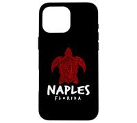 Custodia per iPhone 16 Pro Max Napoli Florida Sea Turtle Design Naples Beach FL