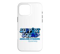 Custodia per iPhone 16 Pro Max Nastro blu di sensibilizzazione sulla sindrome di Angelman