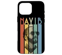 Custodia per iPhone 16 Pro Max Nayib Bukele El Salvador Leader Stile Retro Grafica
