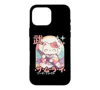 Custodia per iPhone 16 Pro Max Neko Samurai Gatto