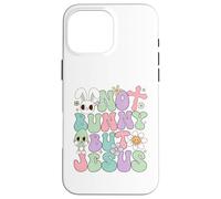 Custodia per iPhone 16 Pro Max Nessun coniglietto ma Jesus Christian Buona Domenica della Resurrezione