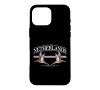 Custodia per iPhone 16 Pro Max Netherlands Black-tailed godwit Vintage Dutch Souvenir