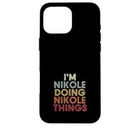 Custodia per iPhone 16 Pro Max Nikole Name Nikole Personalized Name First Given