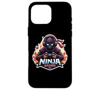 Custodia per iPhone 16 Pro Max Ninja Gamer Video Gioco Amante Di Gioco Ragazzi Teen Bambini Giocare