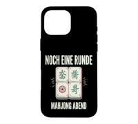 Custodia per iPhone 16 Pro Max Noch Eine Runde Serata Mahjong Retrò tra Amici