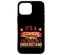Custodia per iPhone 16 Pro Max Nome Cohen regalo divertente per Cohen