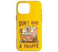 Custodia per iPhone 16 Pro Max Non dare un frappe Corgi Coffee Pun