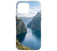 Custodia per iPhone 16 Pro Max Norvegese Fiordo montagna scogliere acqua paesaggio scenico