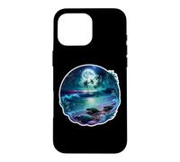 Custodia per iPhone 16 Pro Max Notte delle tartarughe marine sulla spiaggia sotto cielo stellato estate arte