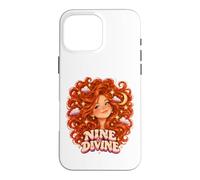 Custodia per iPhone 16 Pro Max Nove & Divine Redhead 9 Stelle di un anno Luna Divertimento Ginger Girl