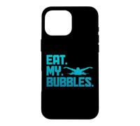 Custodia per iPhone 16 Pro Max Nuoto Mangia le Mie Bolle Divertente Nuotatore Nuot